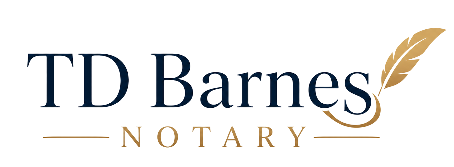 TD Barnes Notary Logo